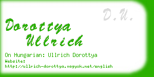 dorottya ullrich business card